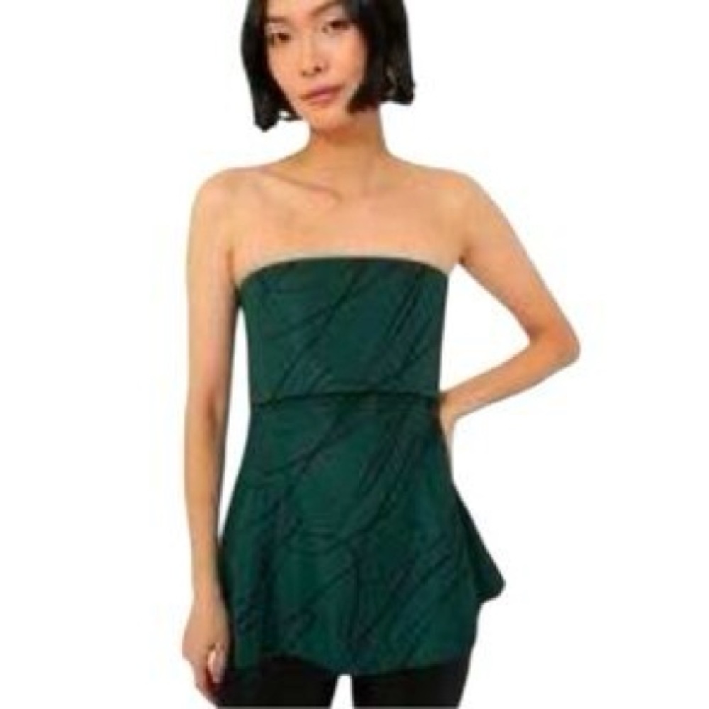 Pine Strapless Top